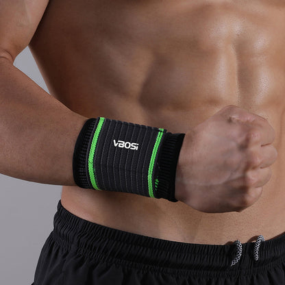 VBOSI 1 Pair Wide Ribbed Knit Wrist Compression Support