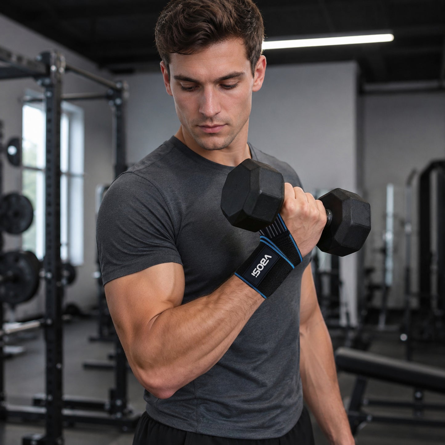 VBOSI Adjustable Wrist Wrap with Thumb Loop