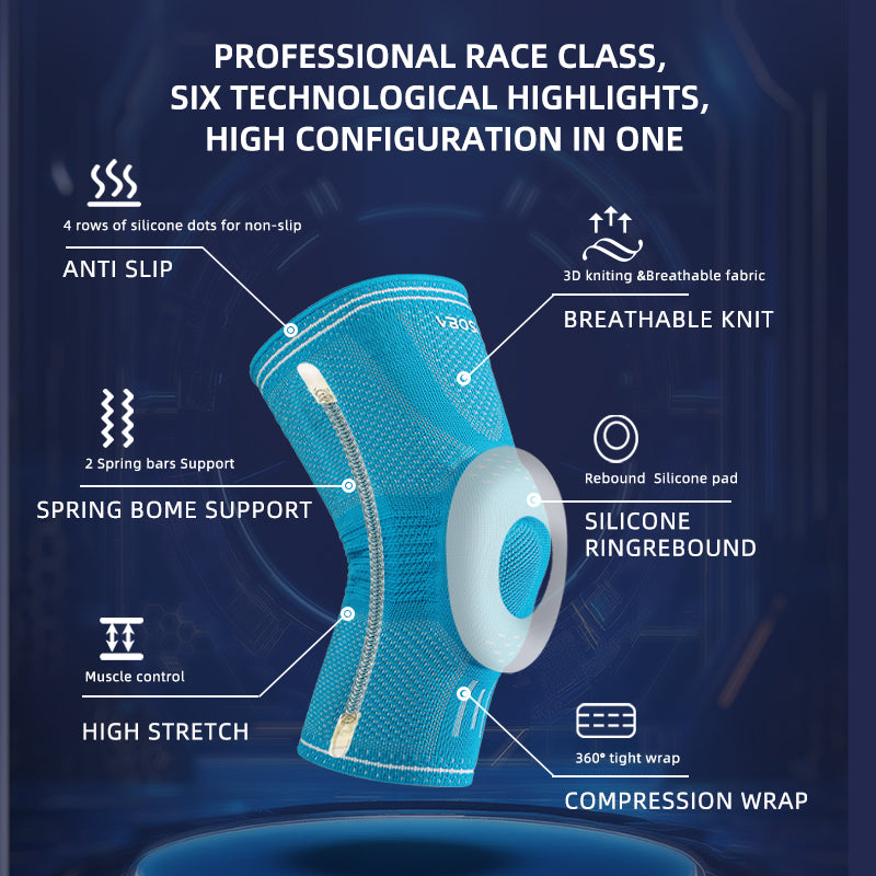 VBOSI Knee Support with Silicone Patella Pad