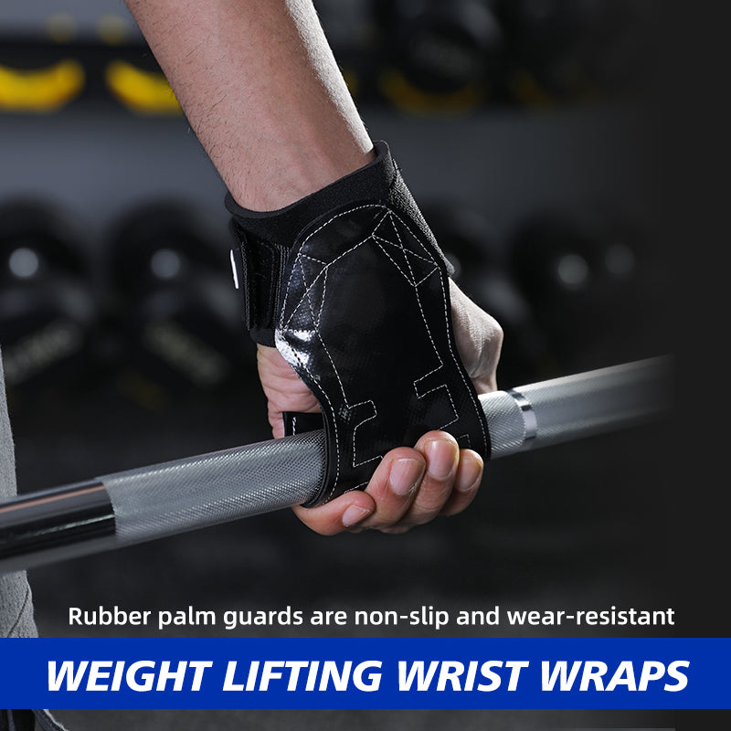 VBOSI Lifting Grip Gloves with Anti-Slip Palm and Wrist Strap