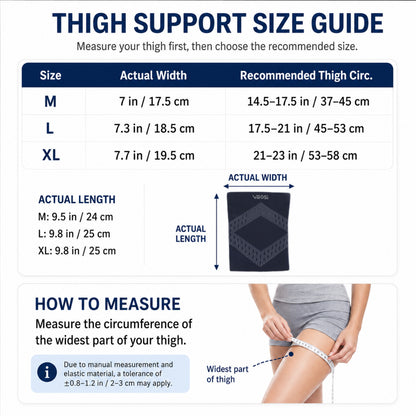 VBOSI Anti Slip Compression Thigh Sleeve