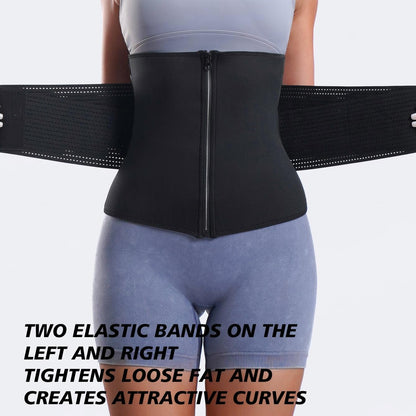 VBOSI Adjustable Zipper Neoprene Waist Trainer Belt