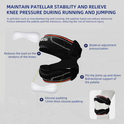VBOSI Knee Support Silicone Shock Absorption Brace