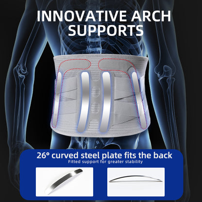 VBOSI Lower Back Support Waist Belt with Steel Bars
