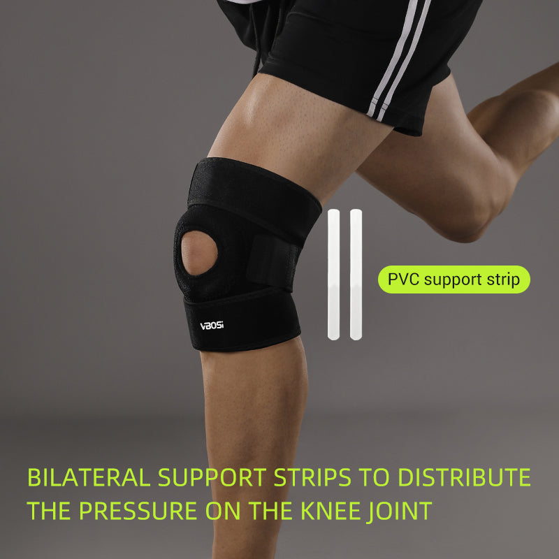VBOSI Adjustable Open Patella Knee Support with Dual Side Stays