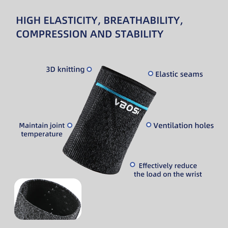 VBOSI 1 Pair Elastic Compression Wrist Sleeve