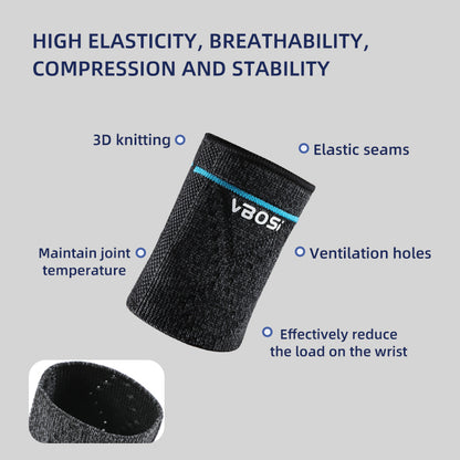 VBOSI 1 Pair Elastic Compression Wrist Sleeve