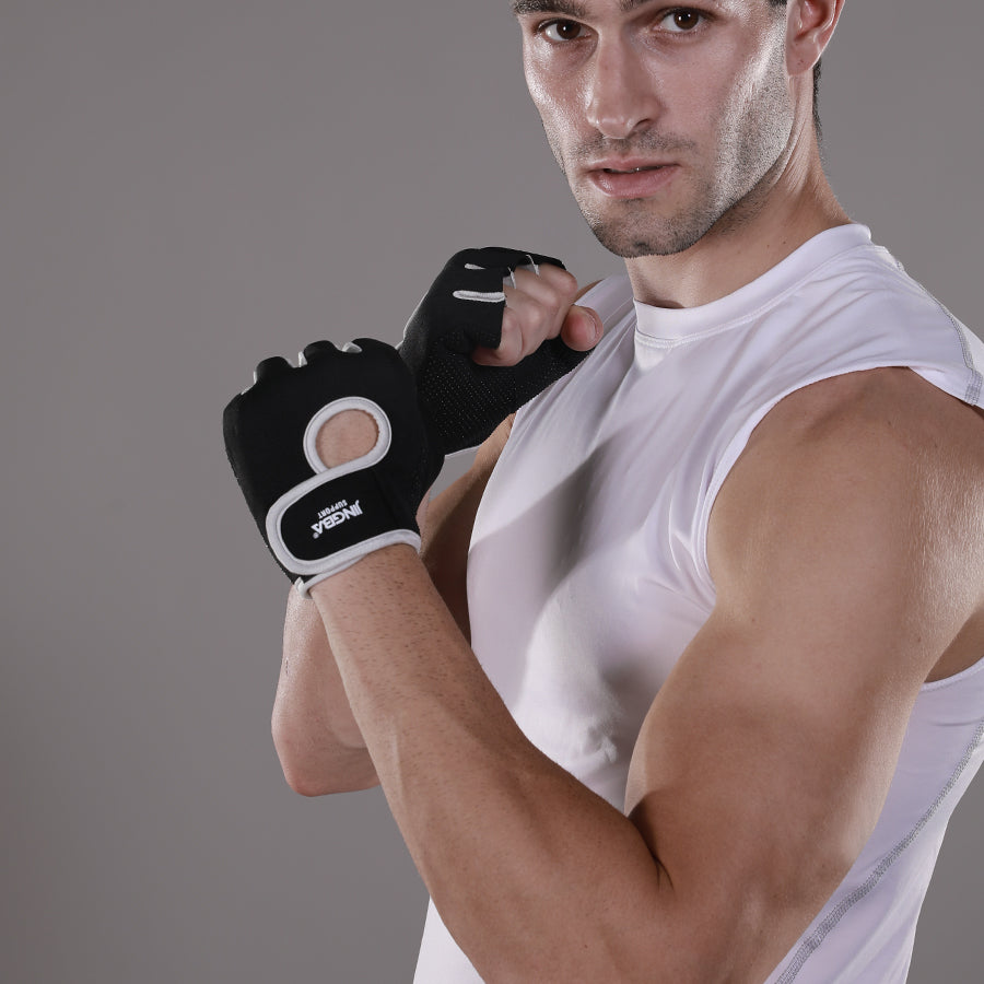 1 Pair Unisex Breathable Non-slip Sports Gloves for Werightlifting Cycling Badminton