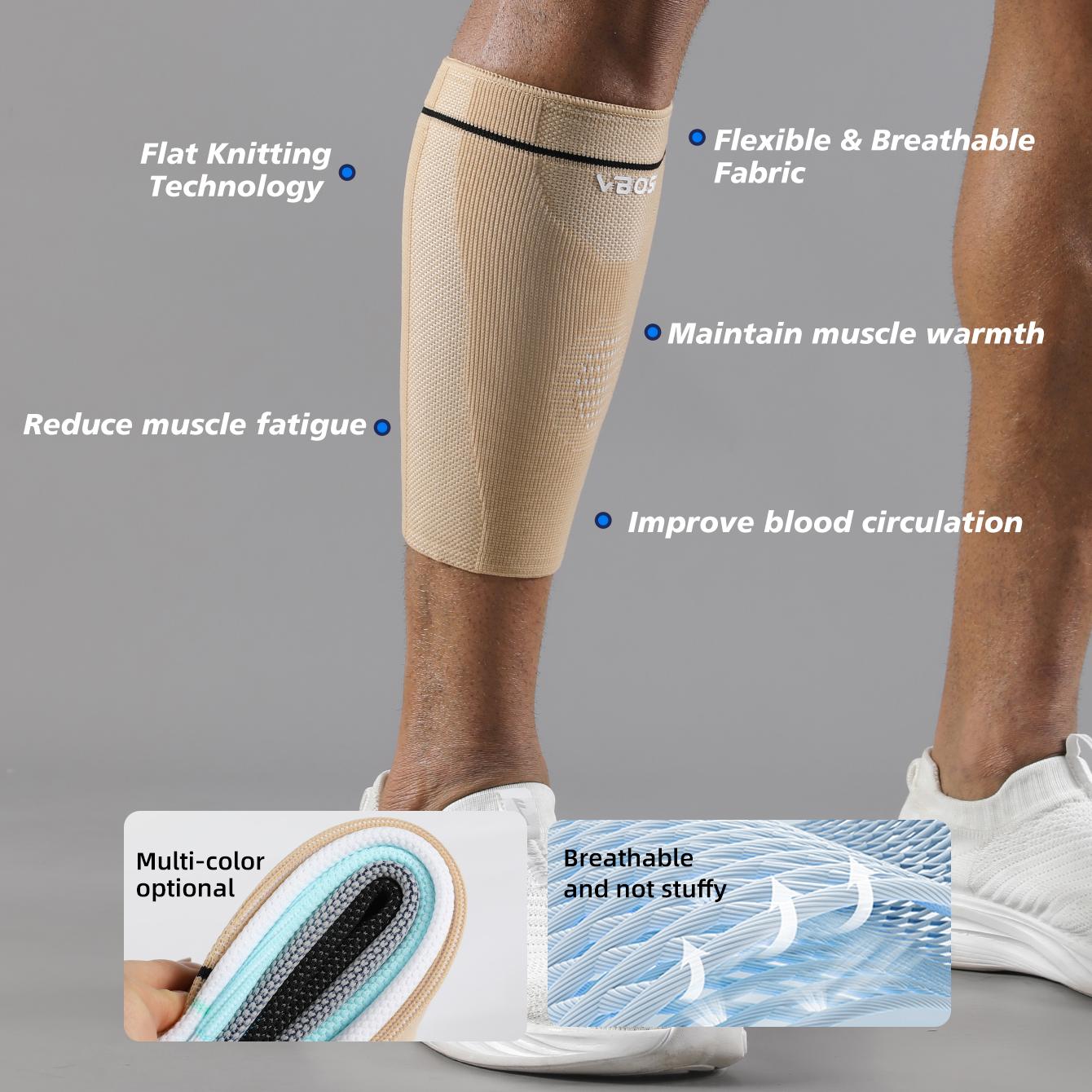VBOSI Breathable Anti Slip Elastic Calf Sleeve