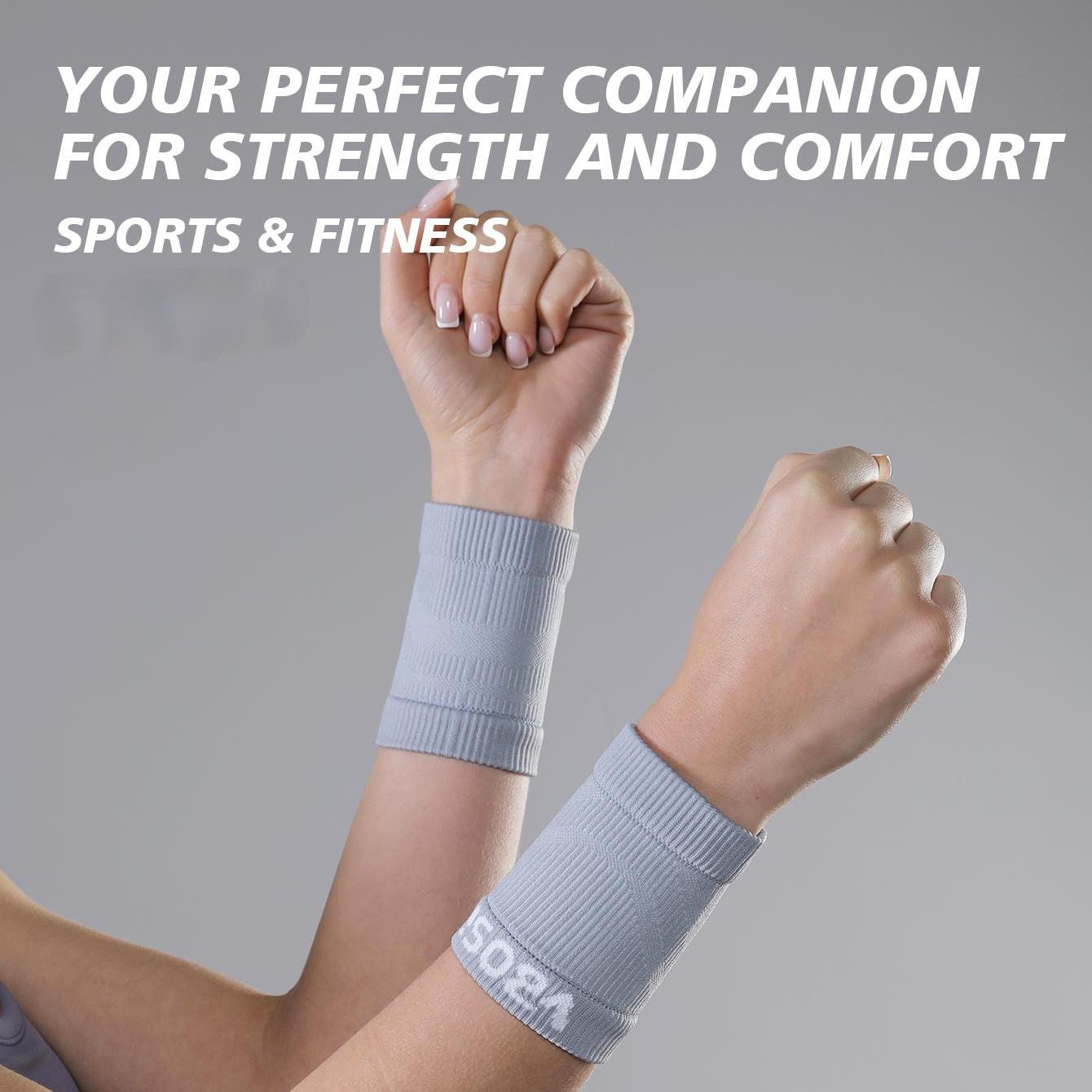VBOSI 1 Pair Elastic Breathable Knit Wrist Sleeve