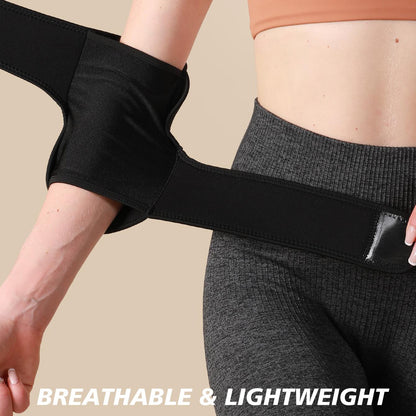 VBOSI 1 Piece Breathable Elbow Support Wrap with Dual Tension Straps