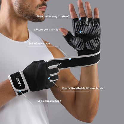 VBOSI Fitness Gloves with Adjustable Strap