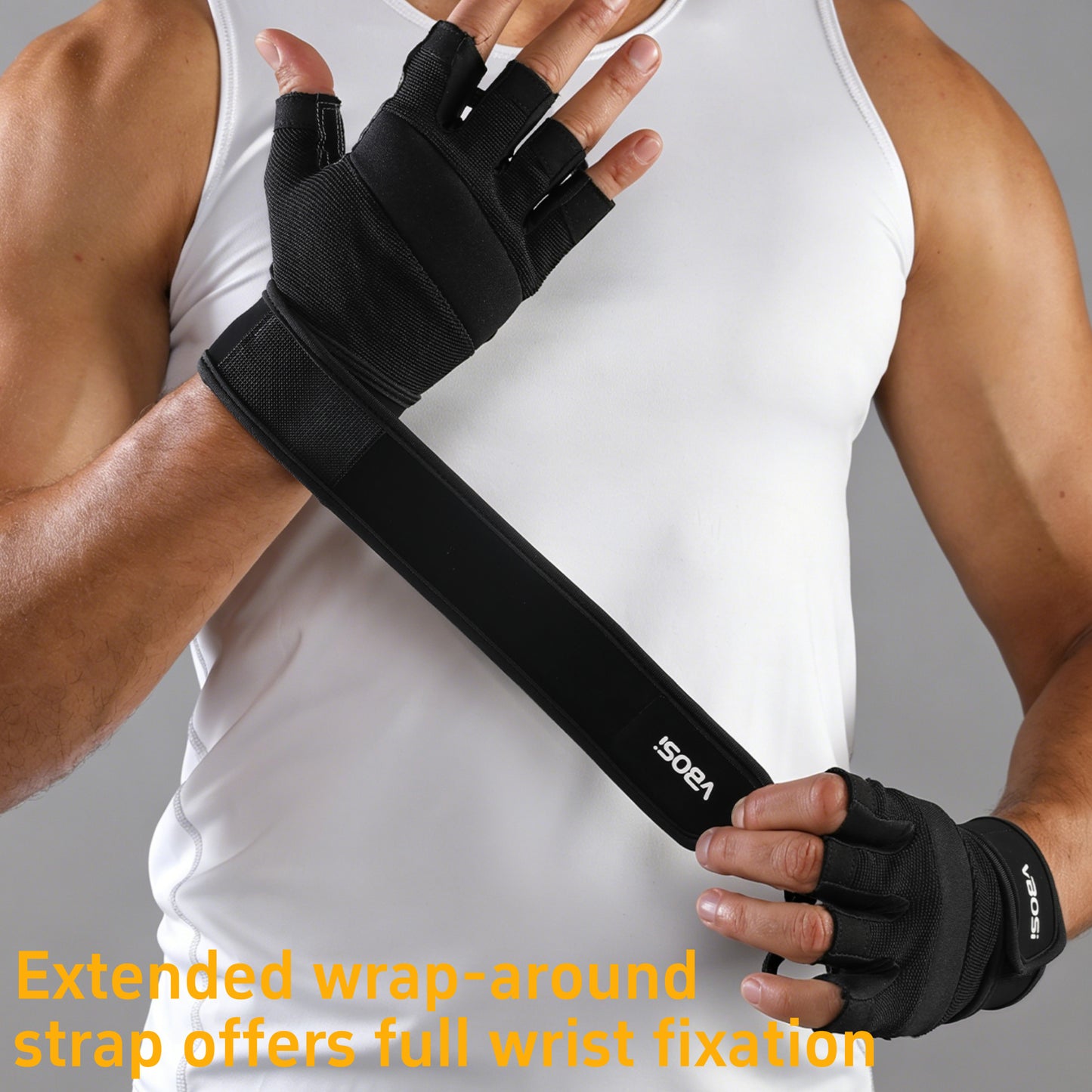 VBOSI Fitness Gloves with Adjustable Strap