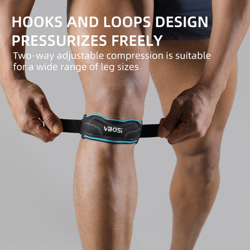 VBOSI 1 Pair Adjustable Silicone Pad Patella Strap
