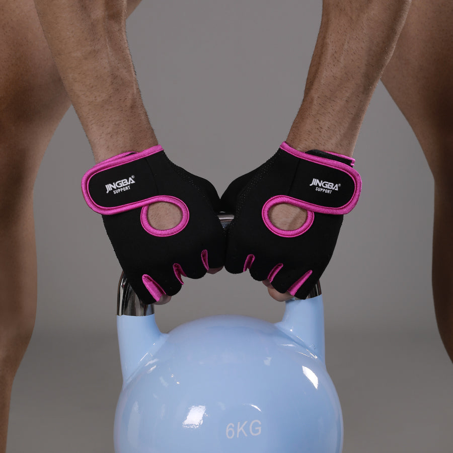 1 Pair Unisex Breathable Non-slip Sports Gloves for Werightlifting Cycling Badminton
