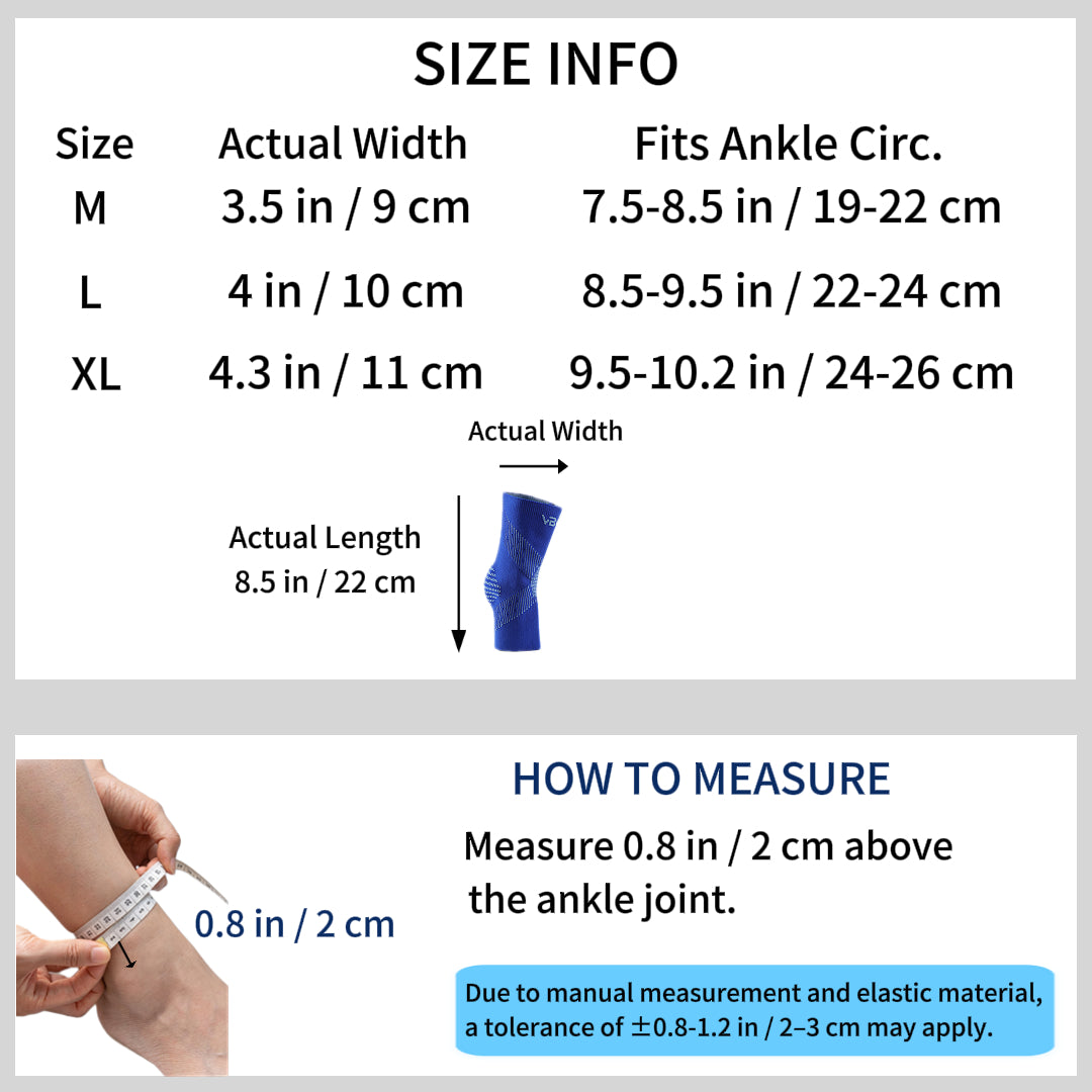 VBOSI 1 Pair Breathable 3D Knit Ankle Sleeve