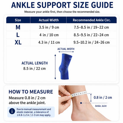 VBOSI 1 Pair Breathable 3D Knit Ankle Sleeves