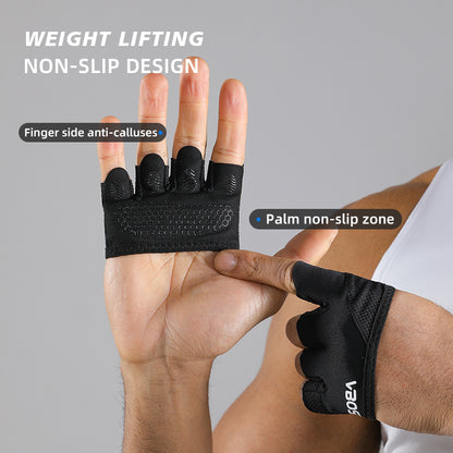 VBOSI Non-Slip Padded Four Finger Fitness Gloves