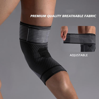 VBOSI 3D Knit Knee Compression Sleeve with Upper Wrap Strap