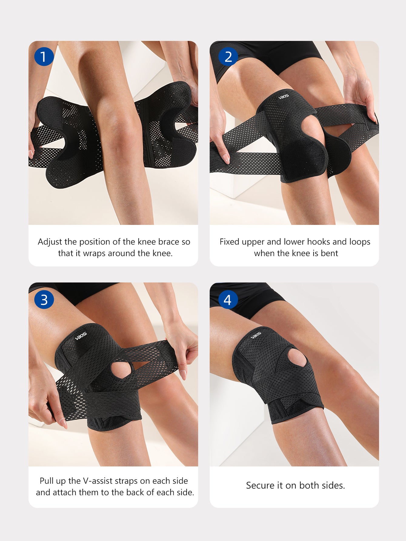 VBOSI Lightweight Patella Stabilizer Knee Brace