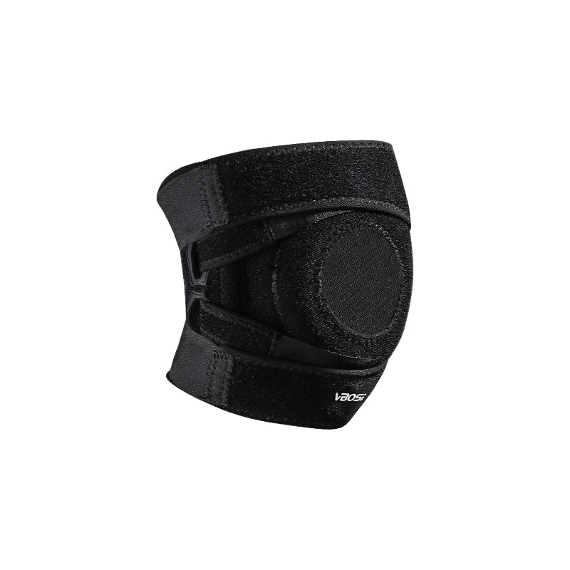 Rodillera deportiva de secado rápido con almohadilla estabilizadora y protección para rótula