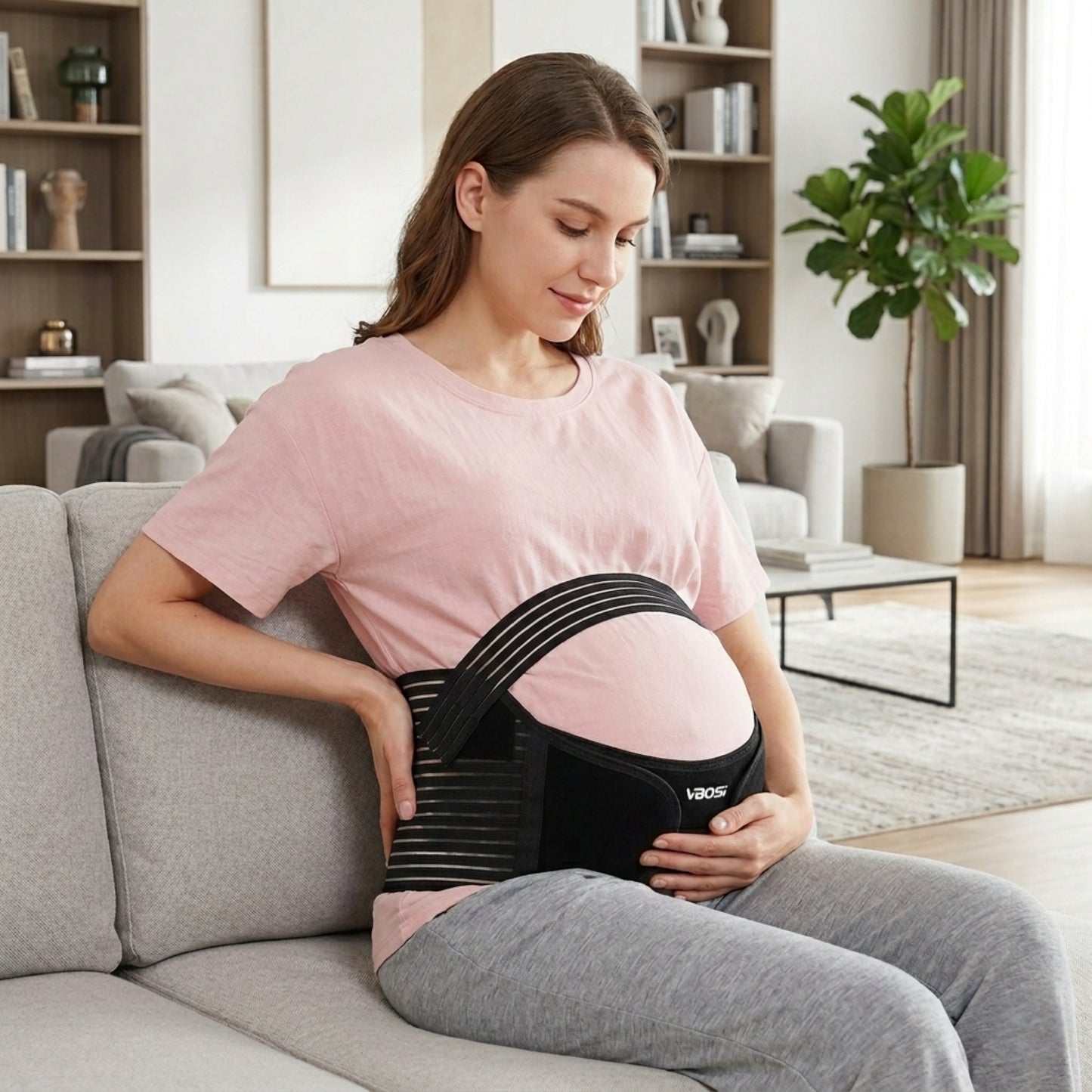 VBOSI Pregnancy Belly Band Adjustable Waist Support