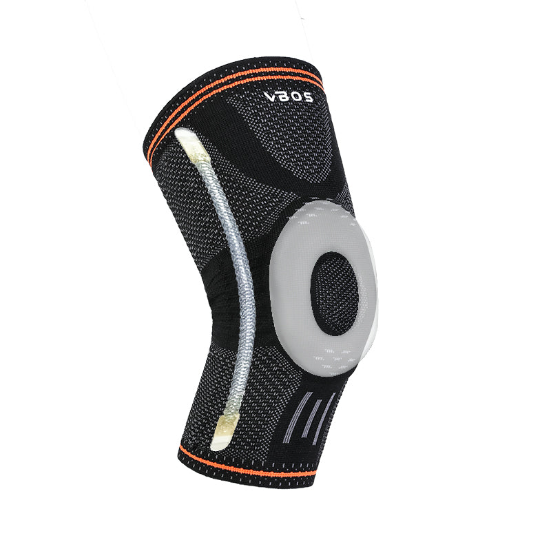 1 Piece Anti-slip Compression Breathable Sports Knee Support with Gel Pad and Stabilizers