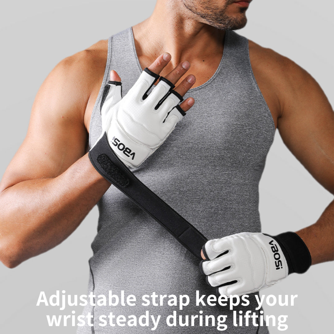 VBOSI Anti-Slip Gym Gloves with Adjustable Wrist Strap