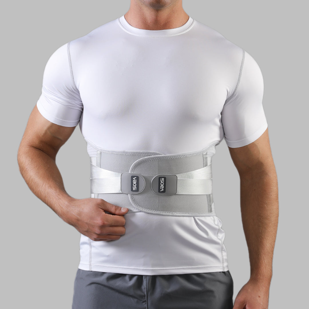 VBOSI Lower Back Support Waist Belt with Steel Bars