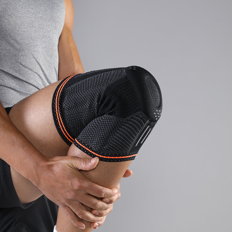 1 Piece Anti-slip Compression Breathable Sports Knee Support with Gel Pad and Stabilizers