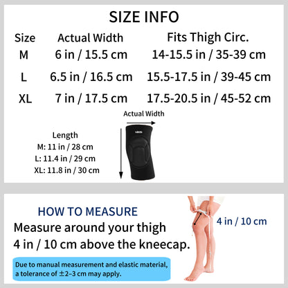 VBOSI 1 Pair Elastic Volleyball Knee Support Pads
