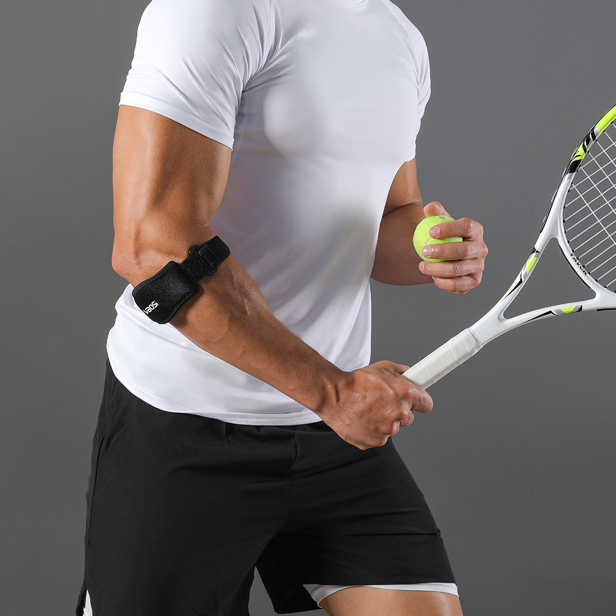 VBOSI 1 Pair Padded Tennis Elbow Braces – Adjustable Forearm Compression Strap