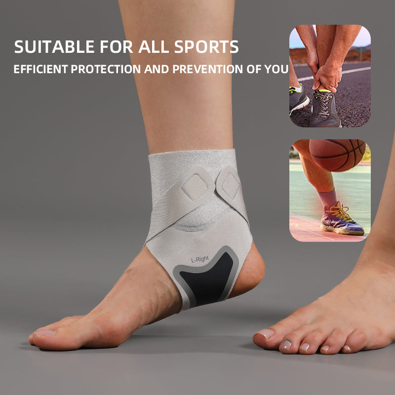 VBOSI 1 Pair Adjustable Ankle Support Wraps with Y-Shaped Straps & Open Heel Design