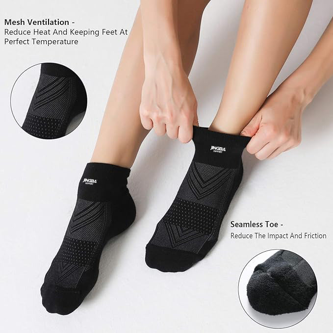 Work Socks Walking Socks Womens Crew Athletic Socks for Outdoor Hiking Trainer Running