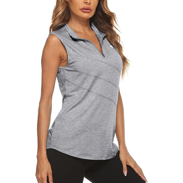 Women's Yoga Top with Built in Bra Workout Gym Shirt Sport Tank Tops