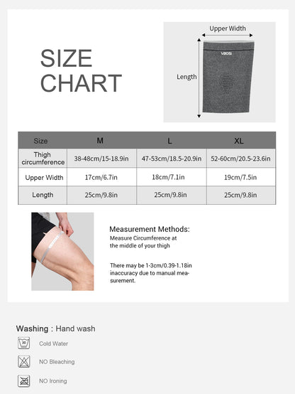 VBOSI Breathable Elastic Compression Thigh Sleeve