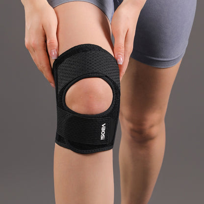 VBOSI 1 Piece Adjustable Knee Support Brace with Dual Spring Stays & Open Patella