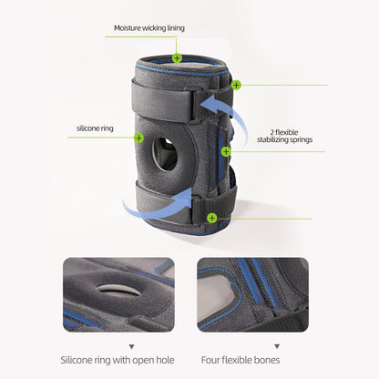 VBOSI Adjustable Knee Brace with Silicone Cushion
