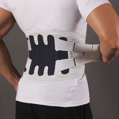 VBOSI Adjustable Back Support Belt with Dual Compression Straps & Support Stays
