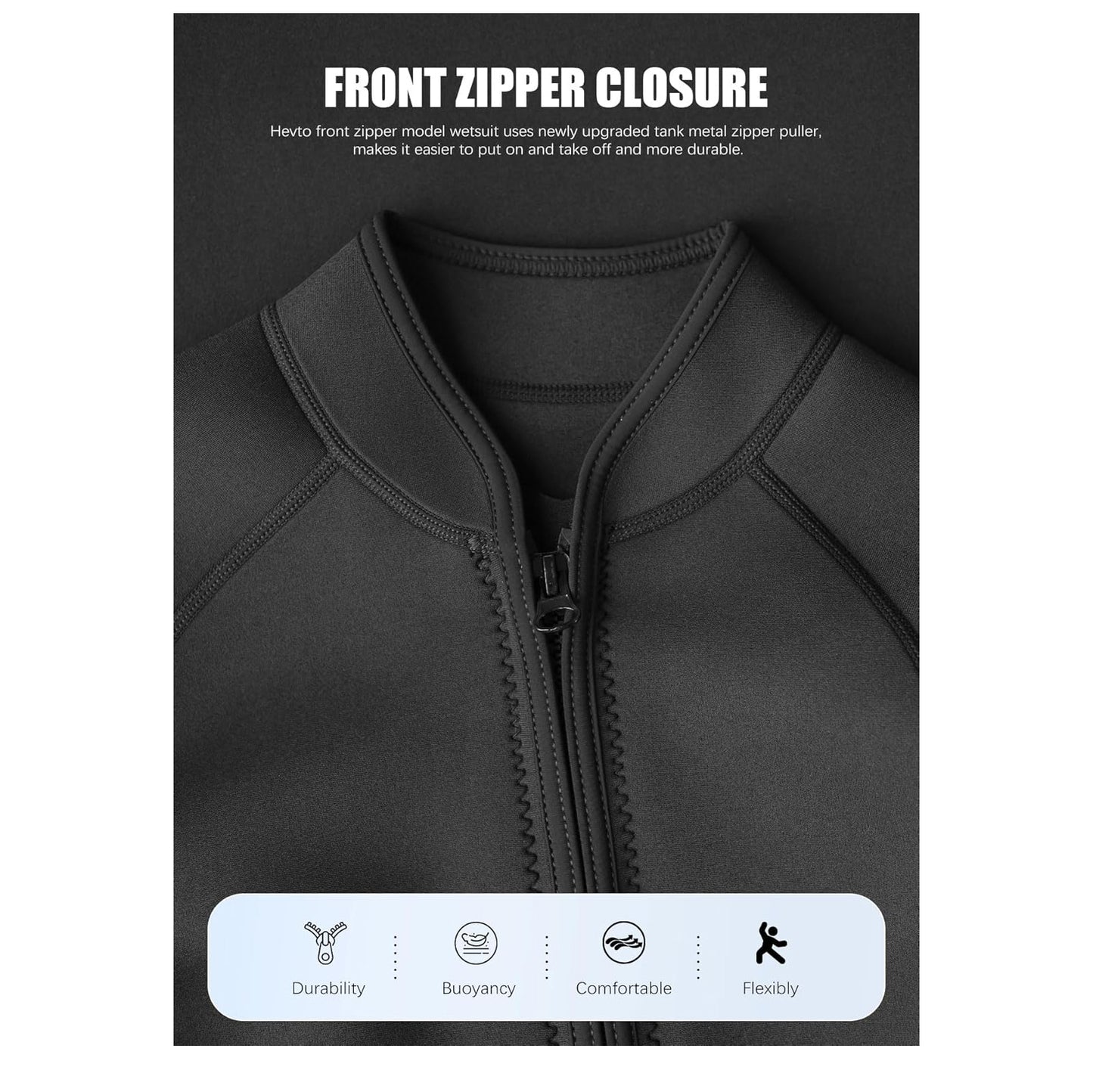 Women's Long Sleeve Wetsuit Neoprene Surfing Kitesurfing Swimming Diving Sailing Snorkeling