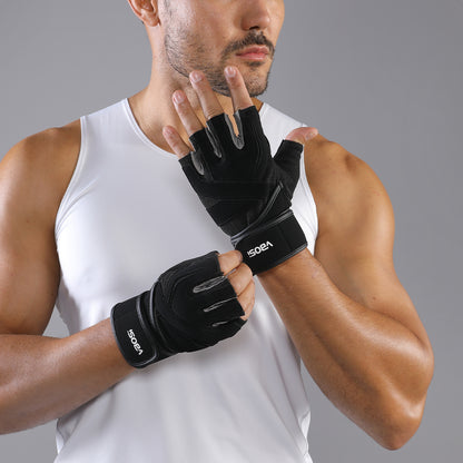VBOSI Fitness Gloves with Adjustable Strap & Anti-Slip Palm