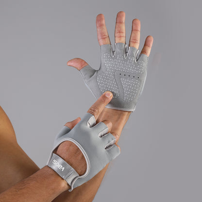 VBOSI Non-Slip Half Finger Workout Gloves with Adjustable Wrist Strap