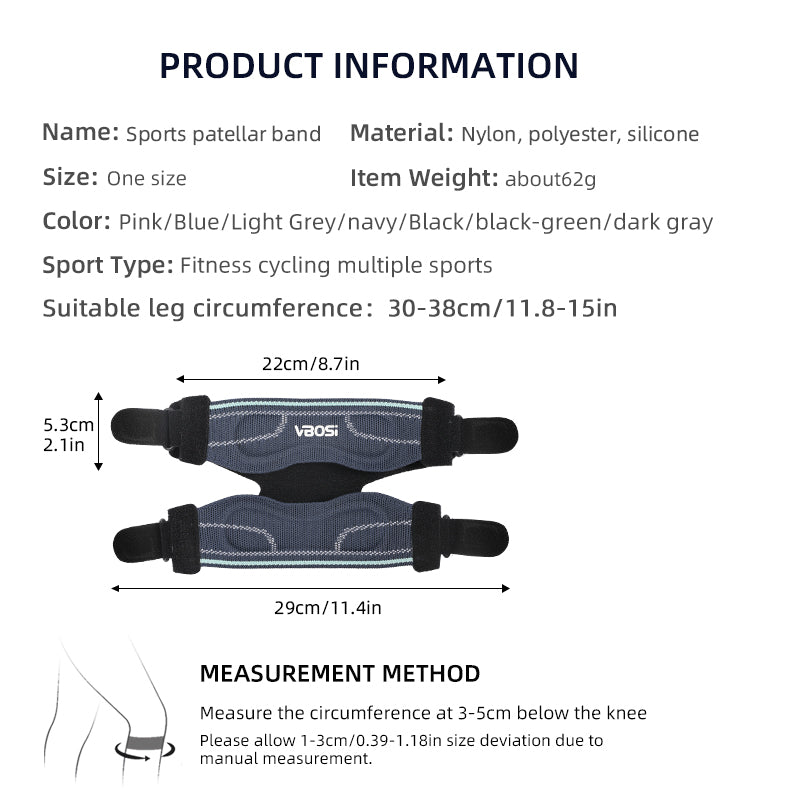 VBOSI Knee Support Silicone Shock Absorption Brace