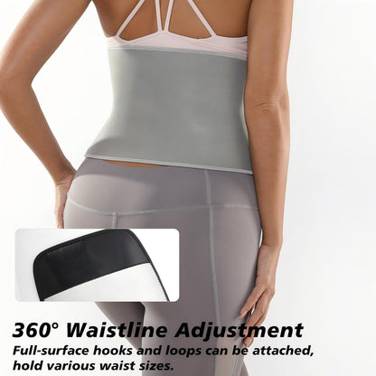 VBOSI Adjustable Waist Trimmer Belt with Silver-Coated Fabric & Wide Wraparound Fit