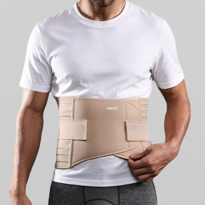 VBOSI Back Support Belt with Adjustable Straps & Reinforced Support Stays