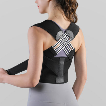 VBOSI Adjustable Back Support Belt with X-Strap Shoulder Design & Support Stays