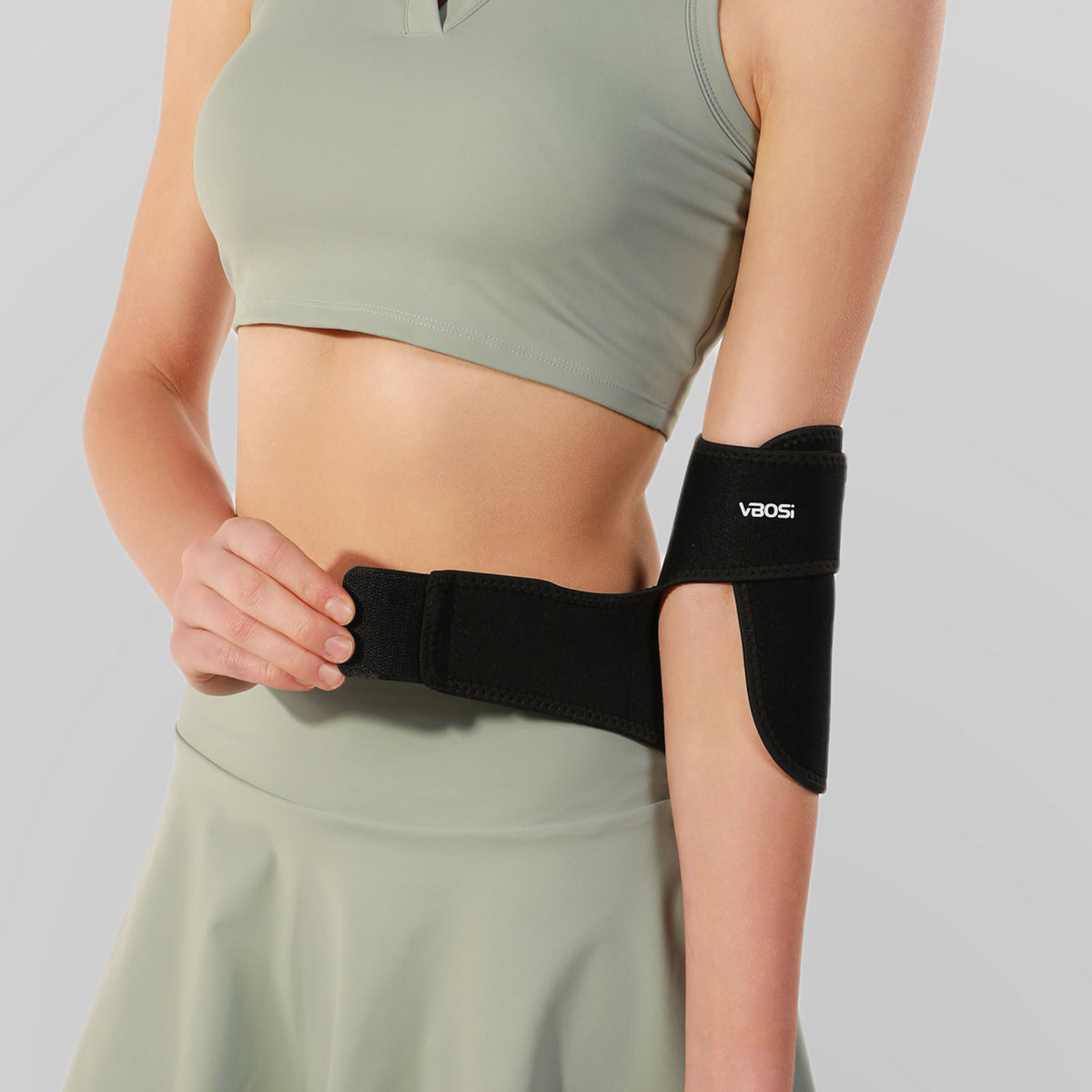 VBOSI Flexible Elbow Compression Wrap with Wide Adjustable Support