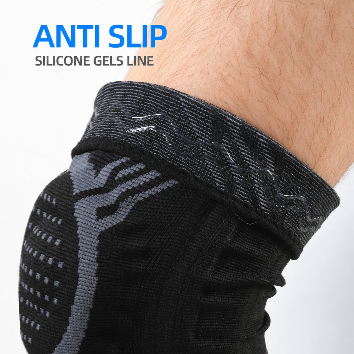 VBOSI 1 Piece Dial-Adjustable Knee Compression Sleeve with Cable Lacing & Patella Pad