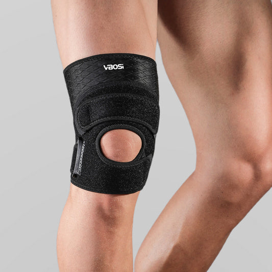 VBOSI Open Patella Knee Brace with Dual-Pull Straps & Reinforced Padded Support