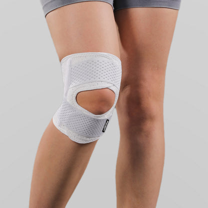 VBOSI 1 Piece Adjustable Knee Support Brace with Dual Spring Stays & Open Patella